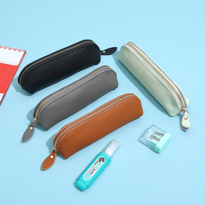 Stylish Leather Pencil Case Bowlift
