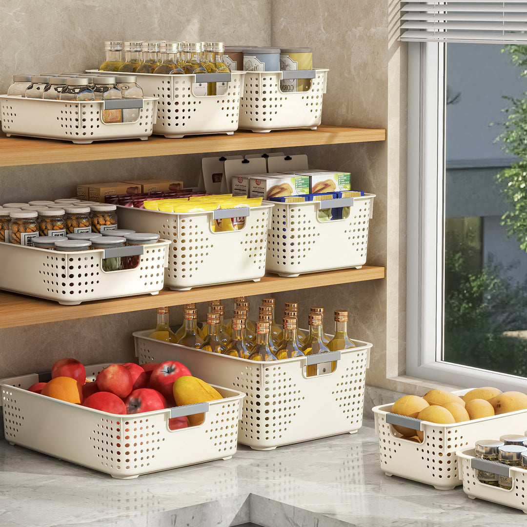 Women versatile storage box with integrated handles Bowlift
