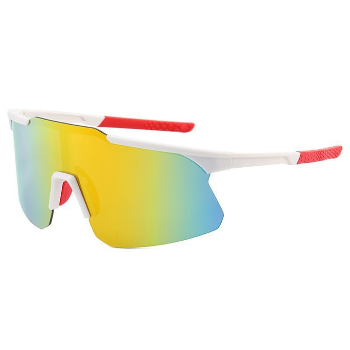 Unisex nan sporty performance sunglasses half rimless with polarized lenses and non-slip nose pad Bowlift