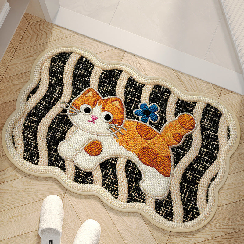 Adorable Dog-Themed Area Mat Bowlift