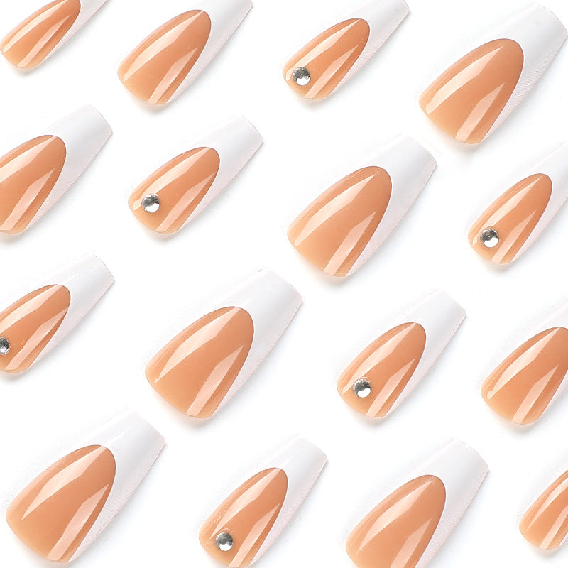 Artful Nail Extensions with Elegant French Tips Bowlift