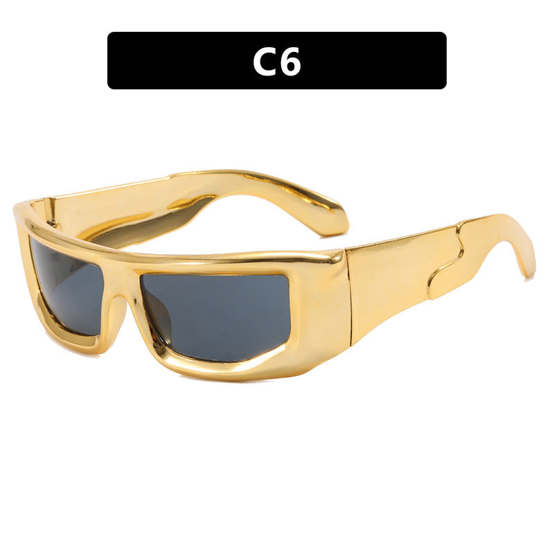 Ladies Sporty Sunglasses with Stylish Metal Frame Bowlift