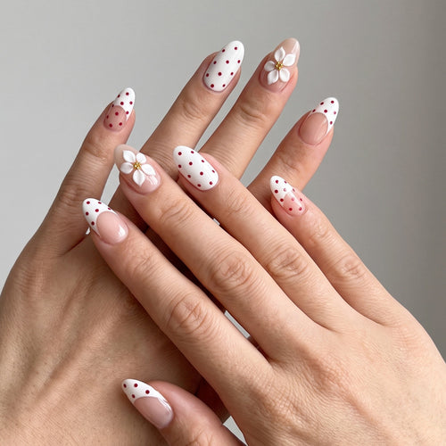 Decorative Floral Nail Art Bowlift