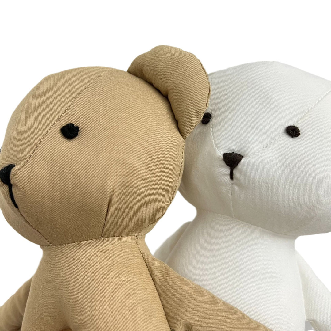 Linen Polka-Dot Floppy-Ear Bunny Doll