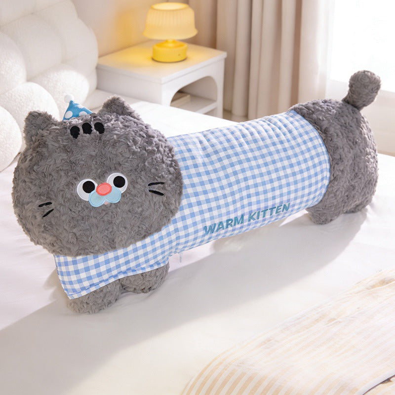 Kawaii Cat Plush Pillow Bowlift