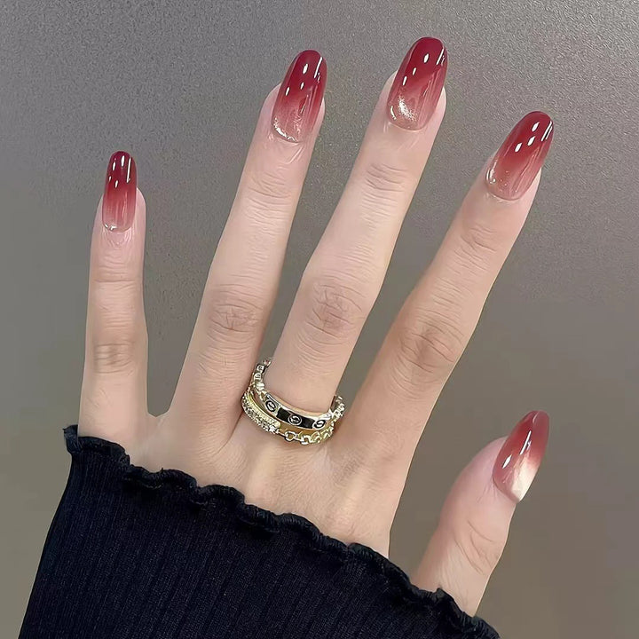 Ombre Gradient Press-On Nail Tips Bowlift