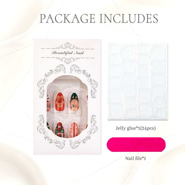 Holiday Themed Press-On Nail Set