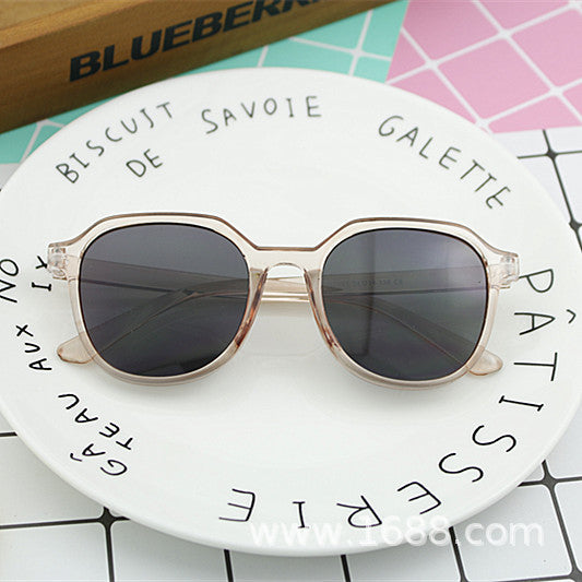 Women's geometric sunglasses with transparent frame structure Bowlift