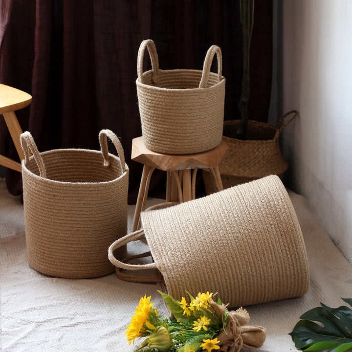 Handcrafted storage basket made of natural material Bowlift