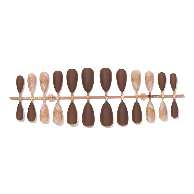 Premium Press-On Nail Art Set with Elegant Matte and Glossy Finish Bowlift