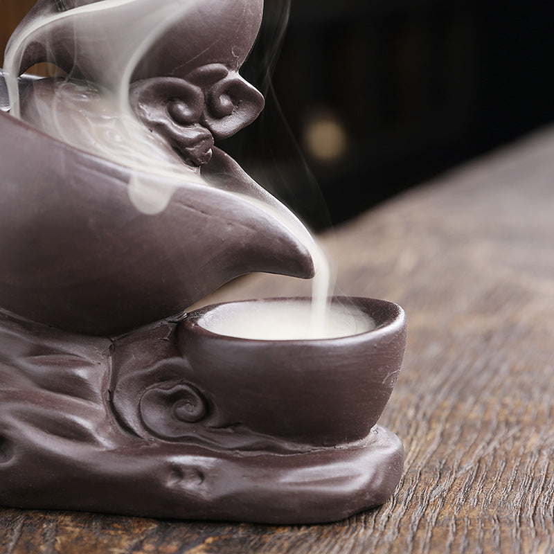 Decorative Smoke Fountain Incense Holder