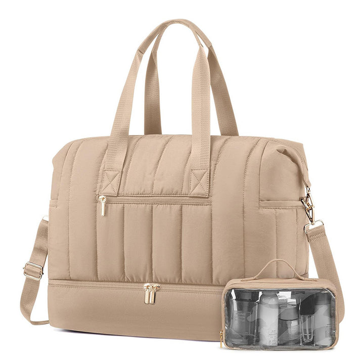 Stylish and Functional Sports Bag with Removable Cosmetic Compartment Bowlift