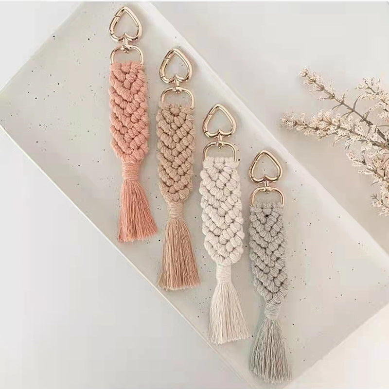 Decorative Macramé Keychain Holder Bowlift