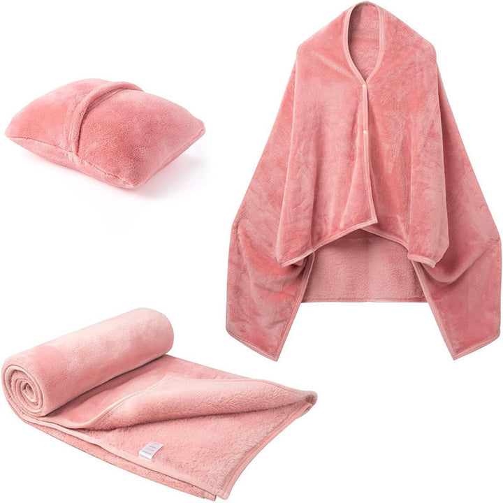 Women's Snuggle blanket with arm design and pillow Bowlift