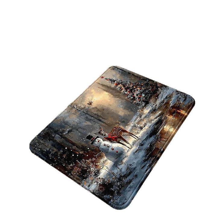 Festive Winter-Themed Bath Mat Bowlift