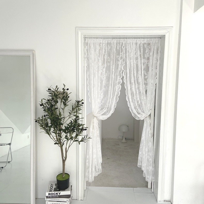 Elegant Lace Window Drapery