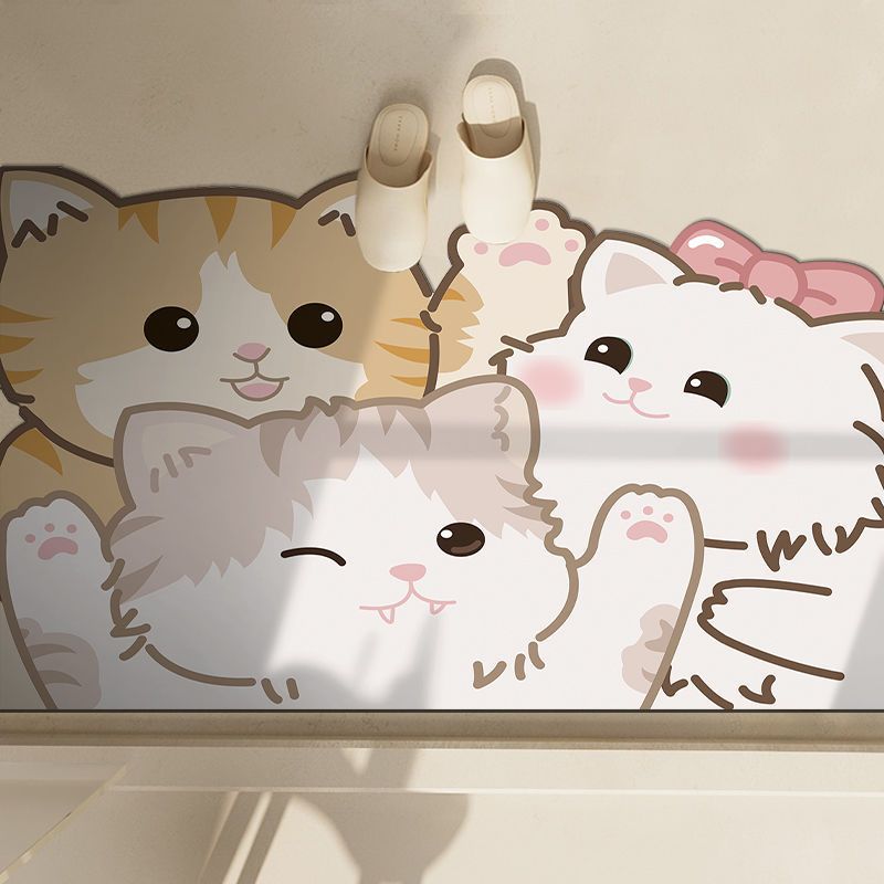 Cute Penguin-Themed Bath Mat Bowlift