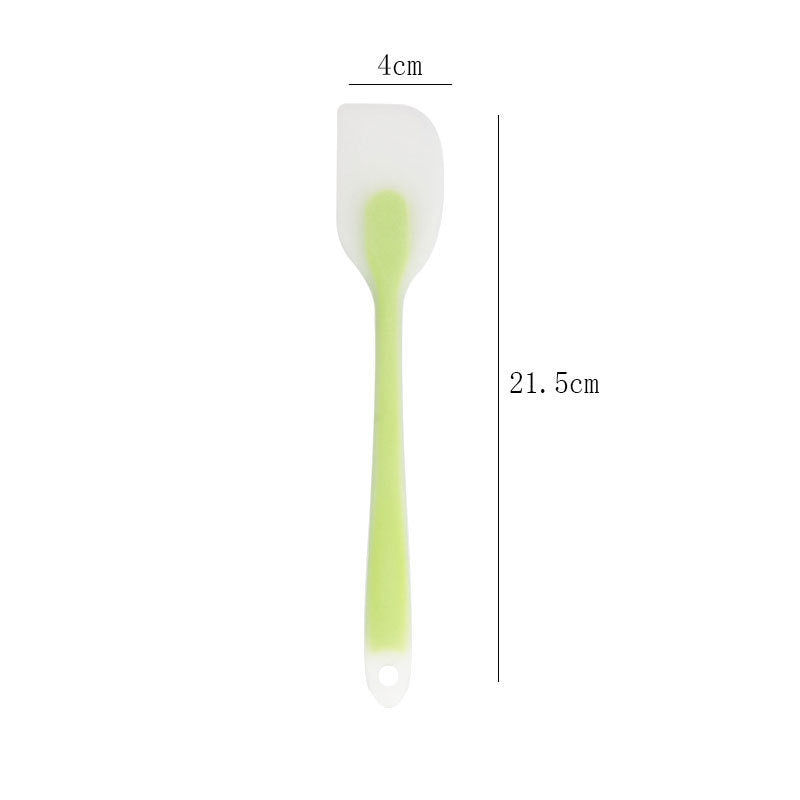 Heat-Resistant Long-Handle Silicone Spatula Scraper with Flexible Rounded Head Bowlift