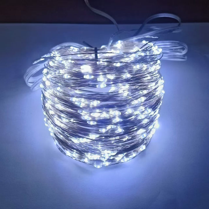 Outdoor Solar Waterproof Fairy String Lights With Dual Panel Stake And Memory Mode Bowlift