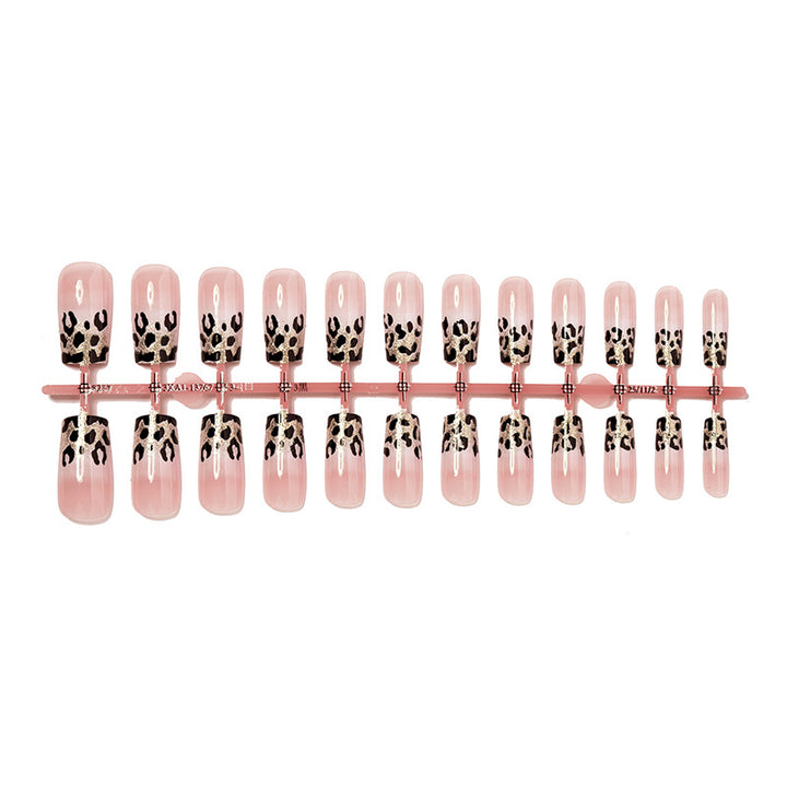 Stylish Leopard Print Press-On Nails Bowlift