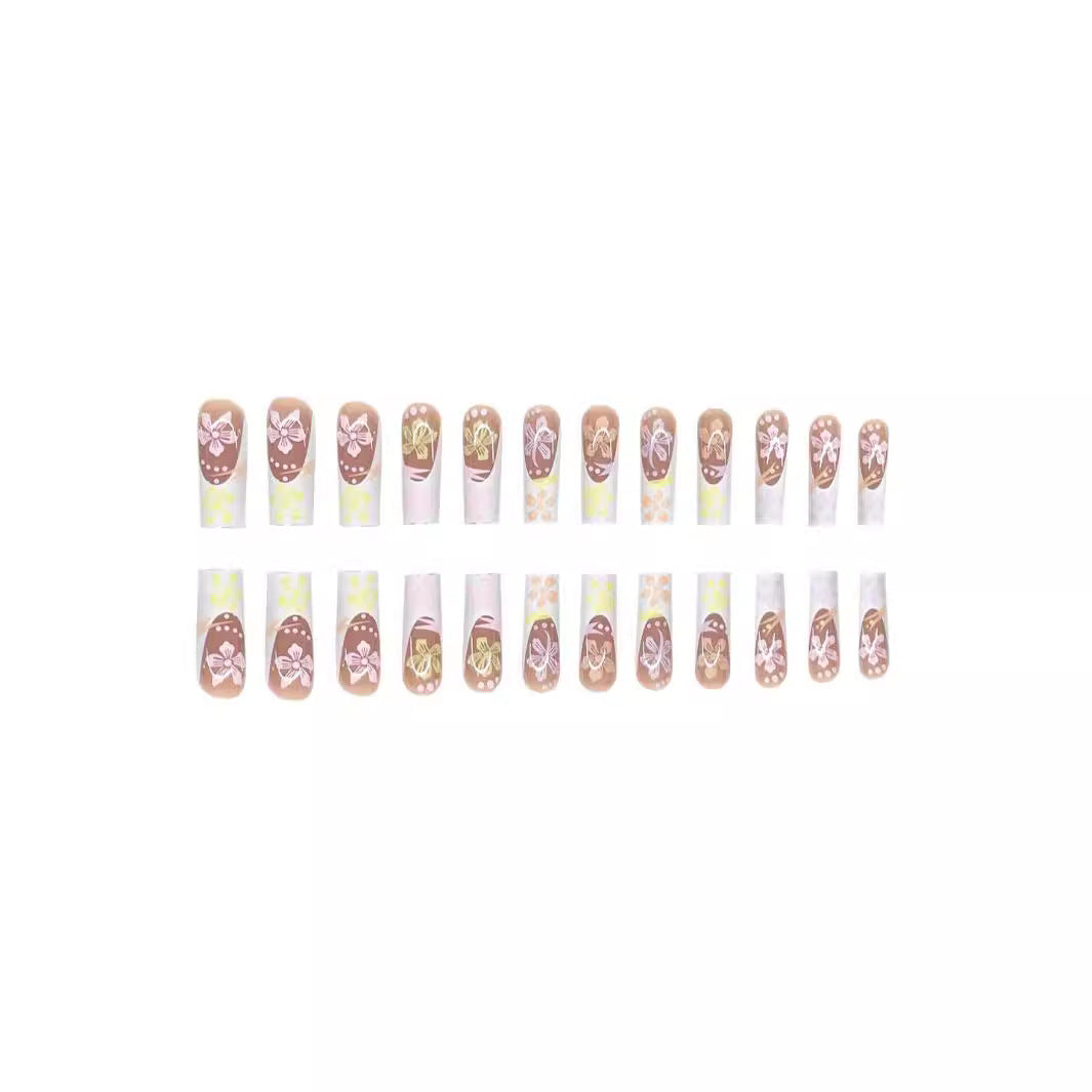 Exquisite Floral Nail Art Extensions Bowlift