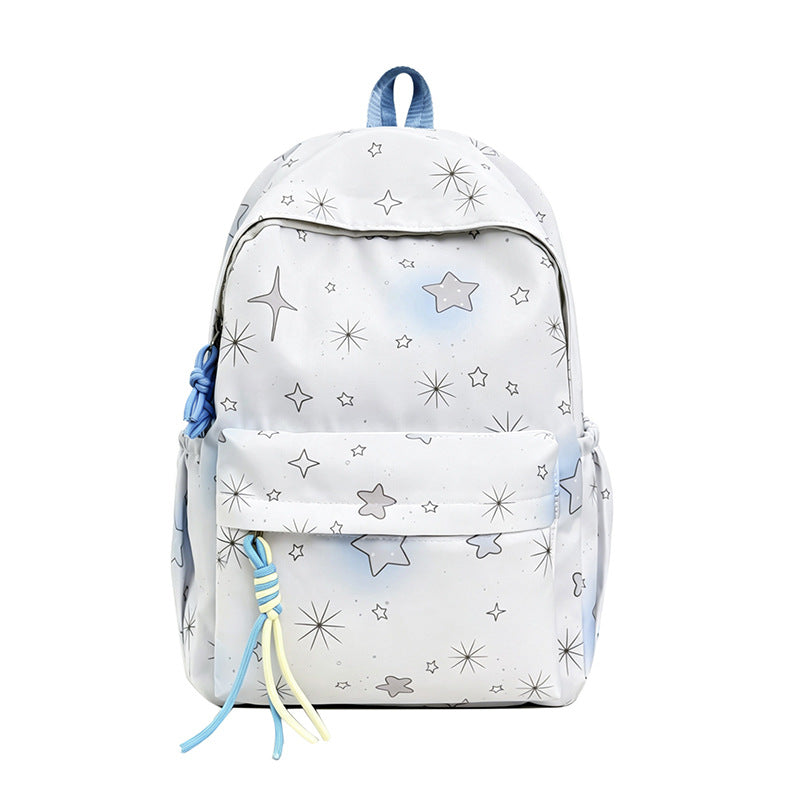 Starry Print Backpack Bowlift