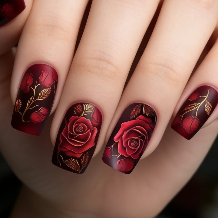 Floral Themed Nail Art Decoration Kit Bowlift