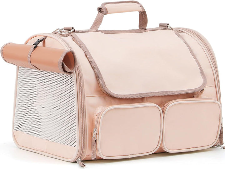 Pet Carrier Bag with Breathable Mesh Panels Bowlift