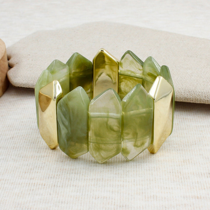 Geometric Resin Bracelet Bowlift