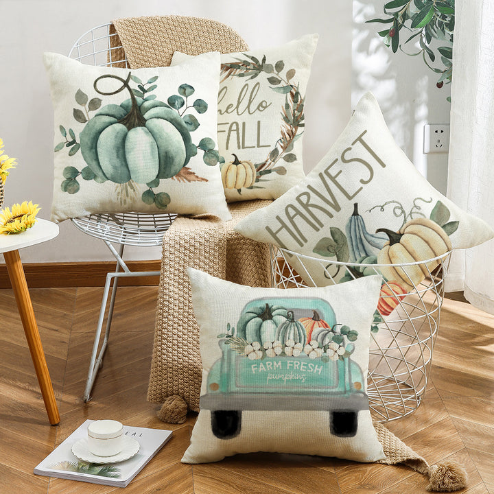 Women Decorative Pillowcase with Stylish Pumpkin Design Bowlift