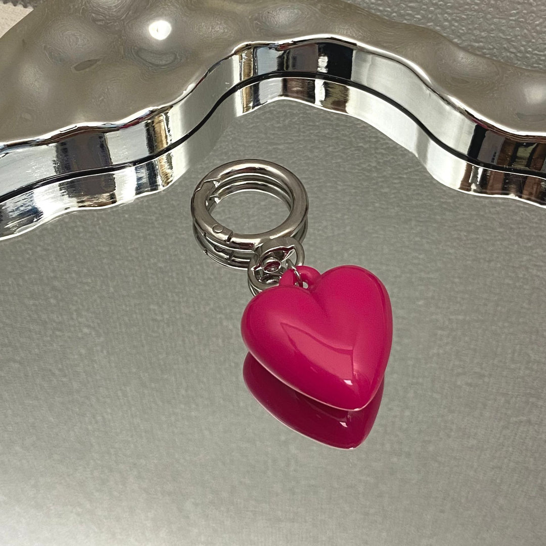 Heart-Shaped Charm Keychain Bowlift
