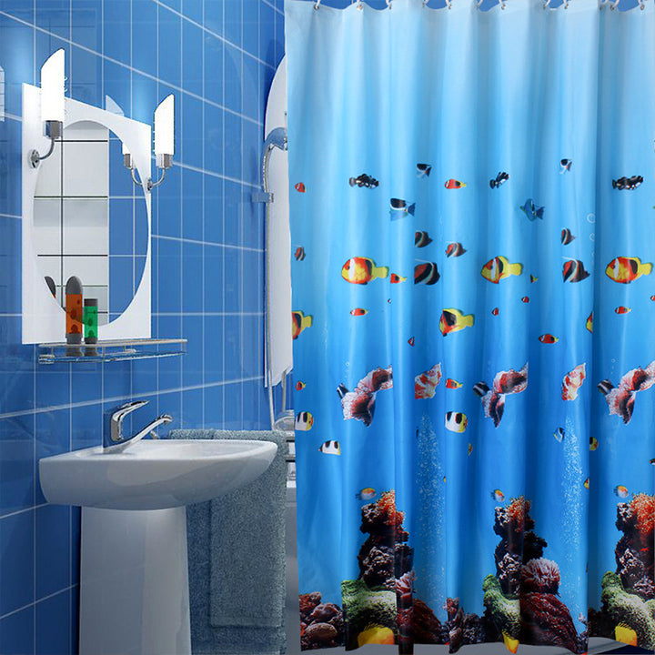 Decorative Shower Curtain Bowlift
