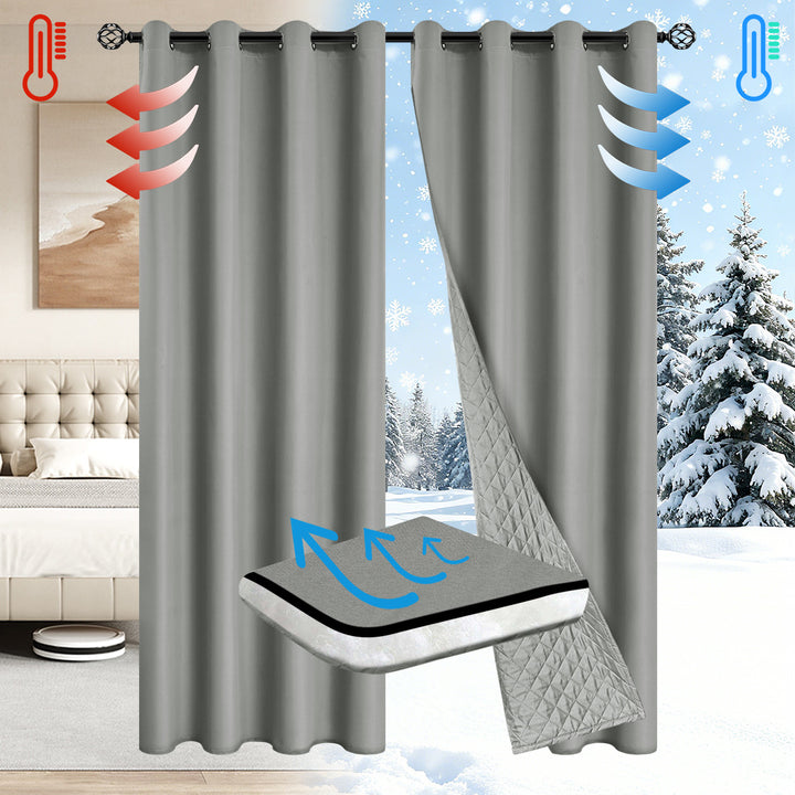 Thermal Insulated Blackout Window Curtains