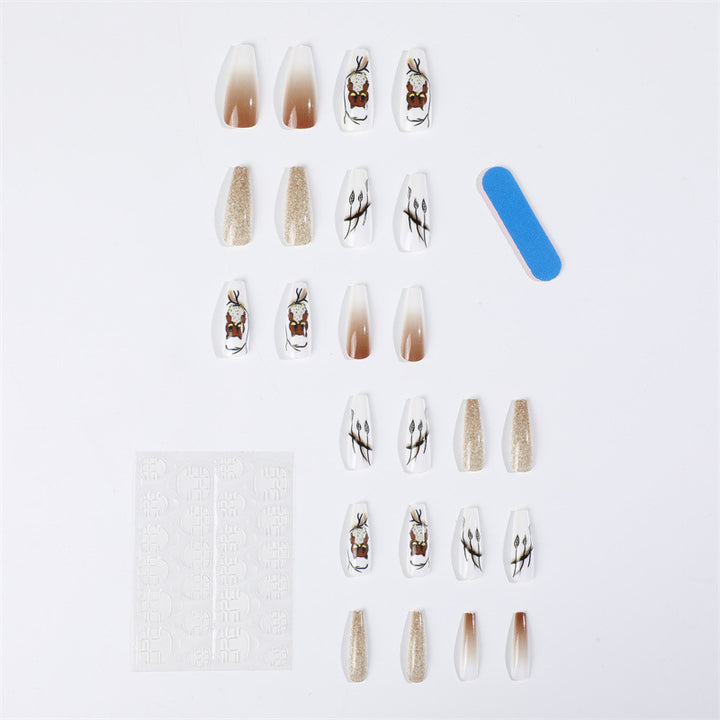 Creative animal design artificial nails Bowlift