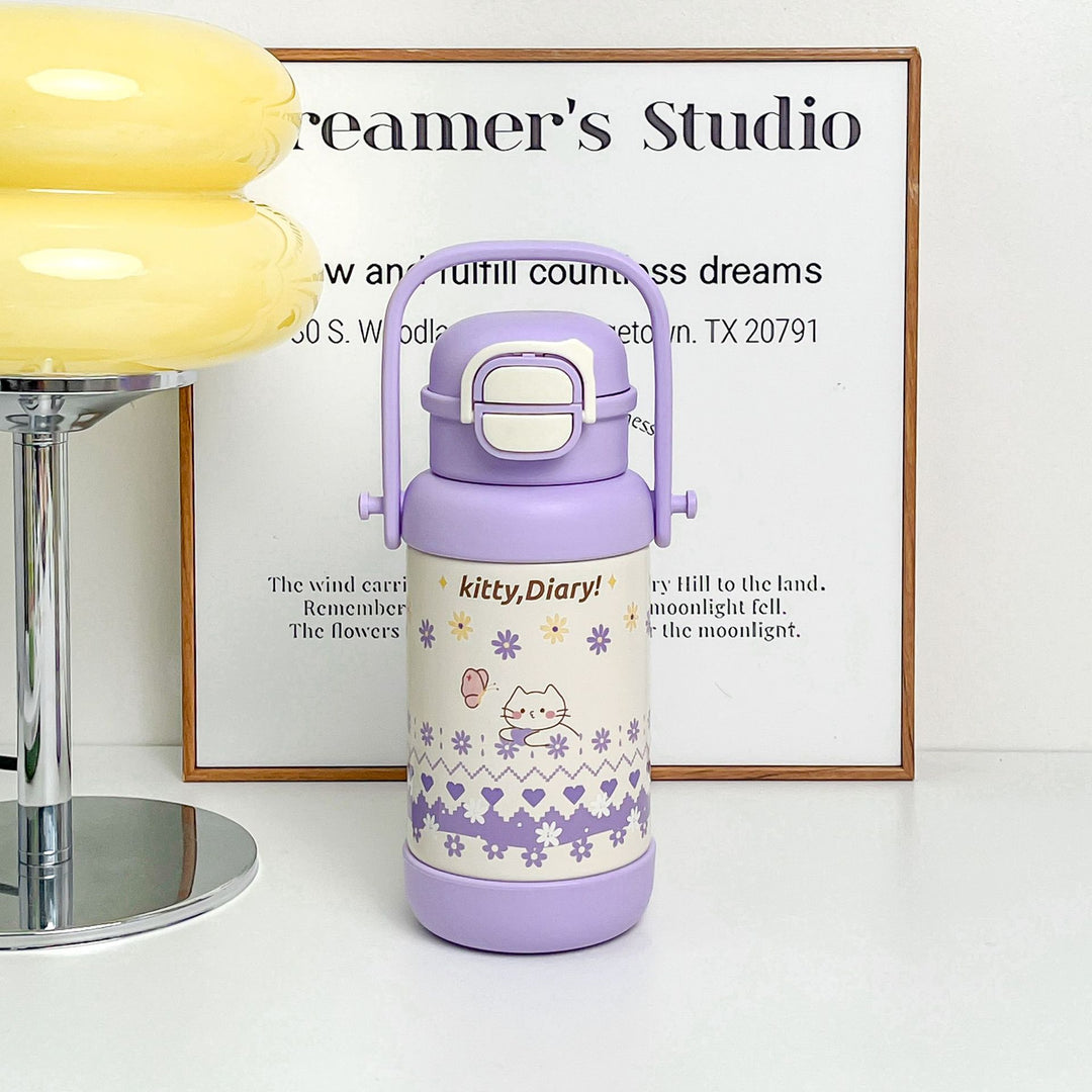 Women's insulated drinking bottle with cute animal design Bowlift