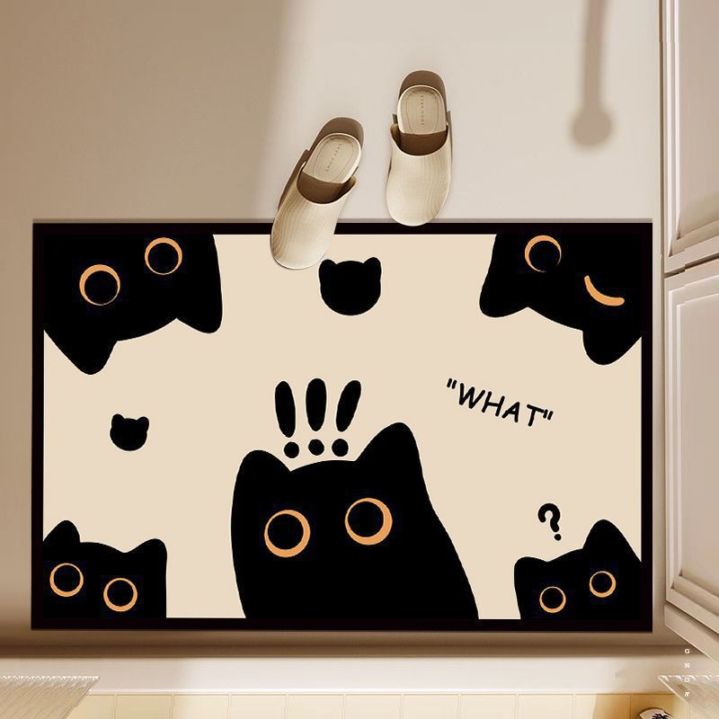 Cartoon Cat-Shaped Floor Mat