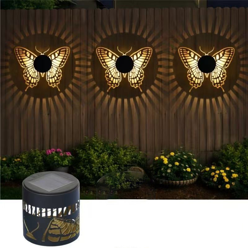 Decorative Solar RGB Mandala Projection Wall And Stake Garden Light Bowlift