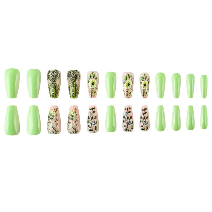Floral Patterned Gel Nail Art Set Bowlift