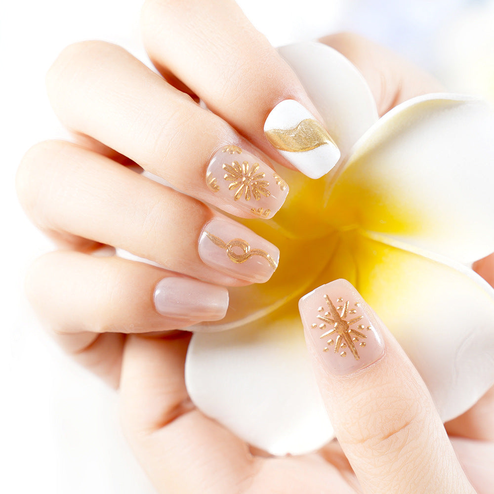 Artistic Metallic Nail Set Bowlift