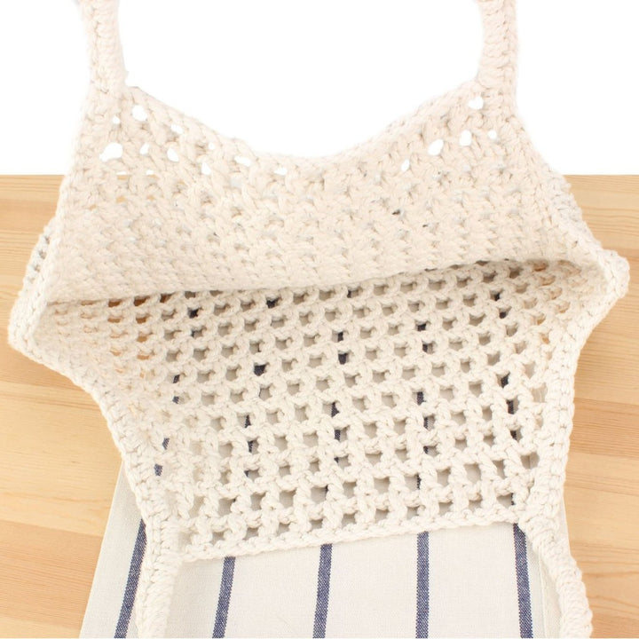 Handbag in Modern Macramé Weave Bowlift