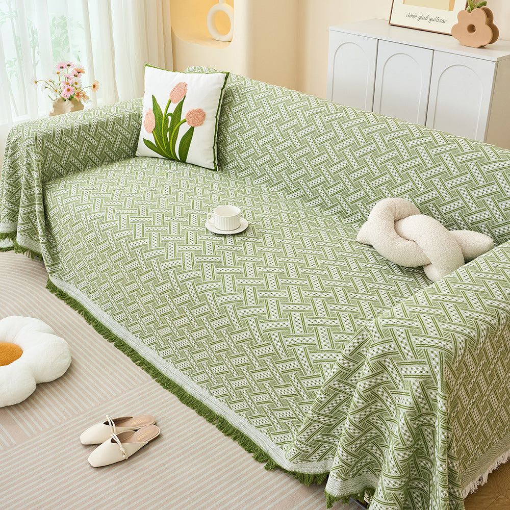 Stylish Woven Sofa Throw Blanket