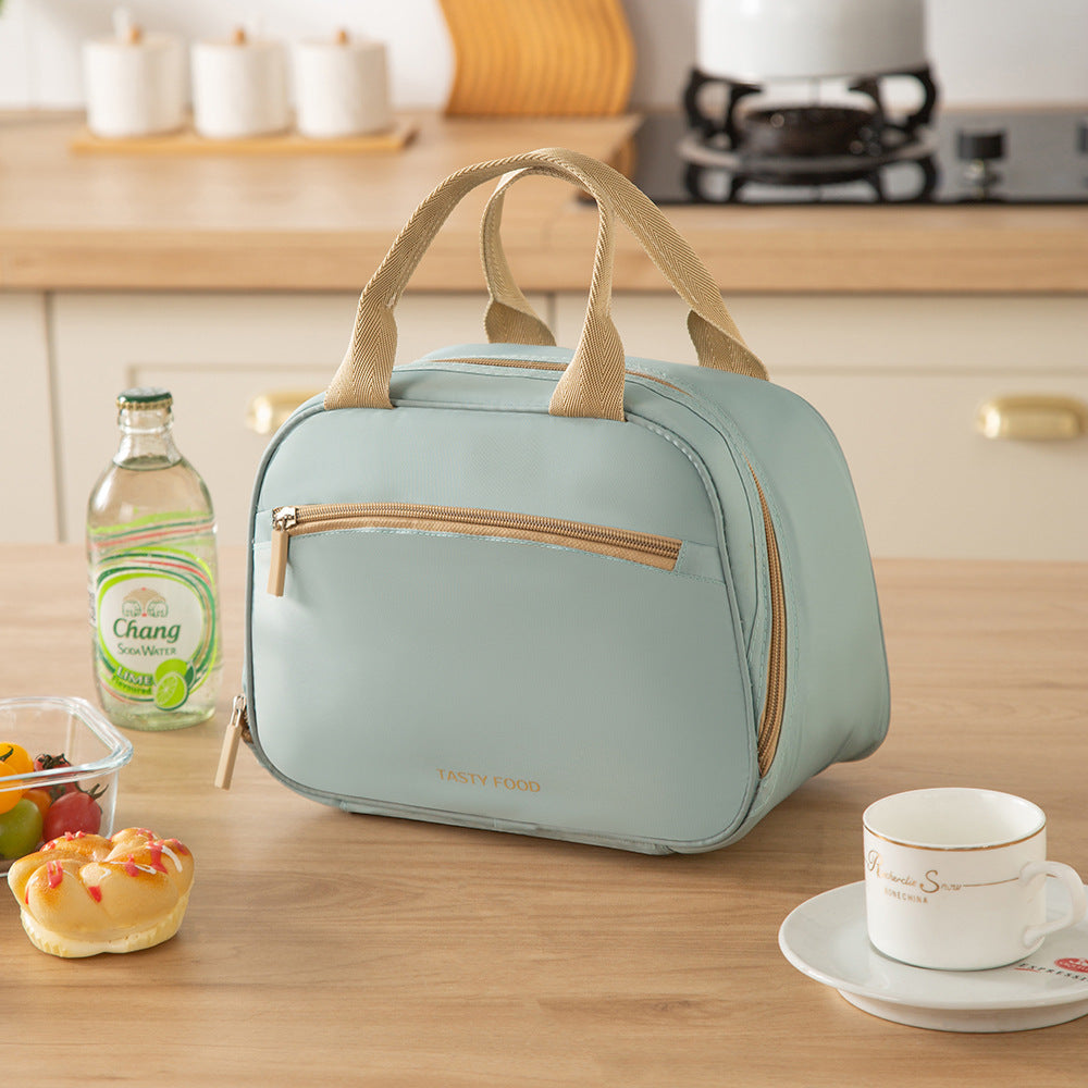 Insulated Thermal Lunch Tote Bag with Dual-Zip Compartments Bowlift