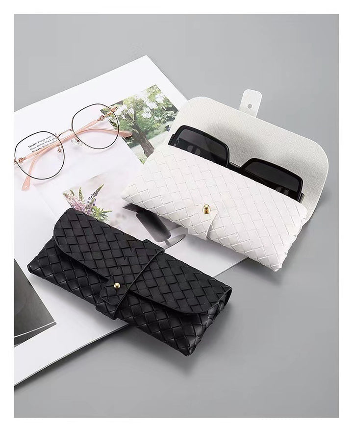 Woven Leather Clutch Bowlift