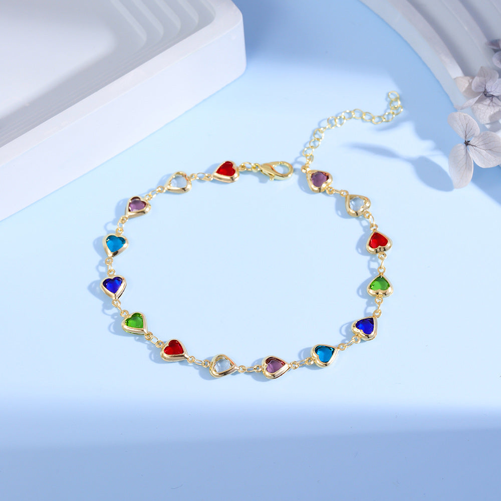 Heart Charm Bracelet Bowlift