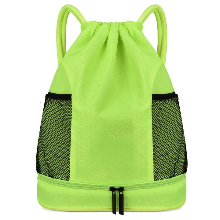 Lightweight Hexagonal Pattern Drawstring Backpack Bowlift