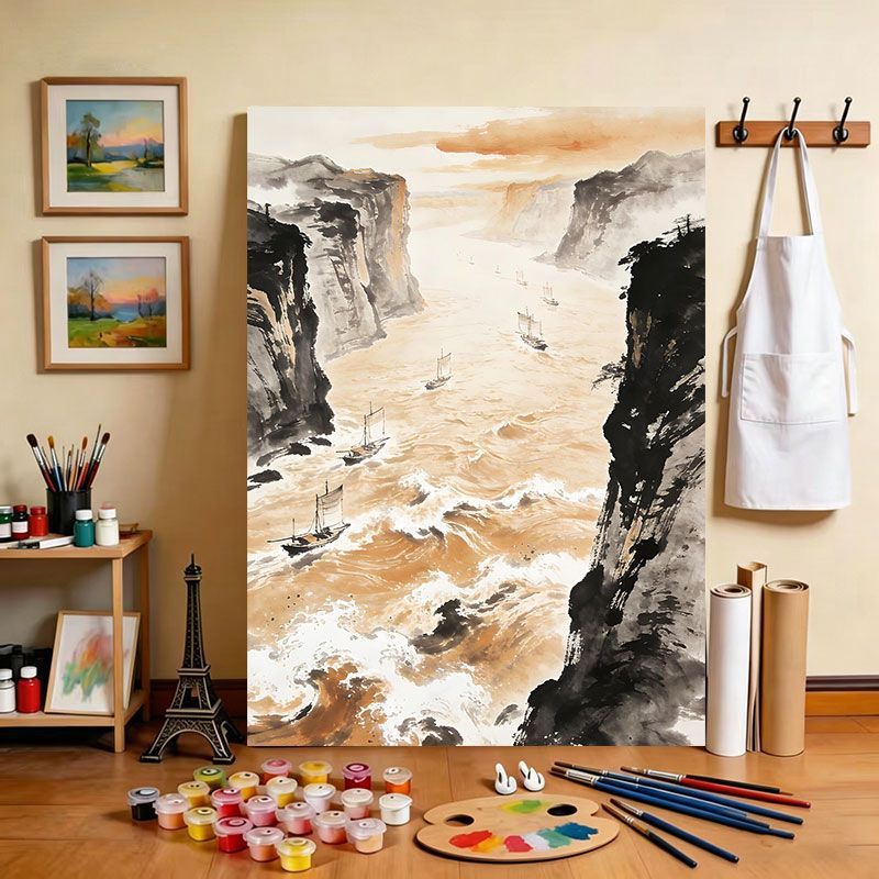Scenic River Canvas Art Print Bowlift