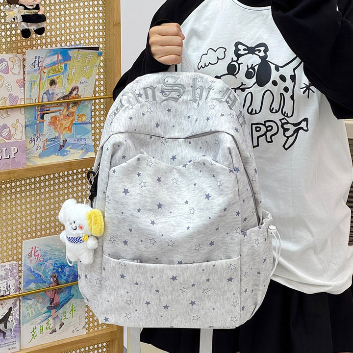 Stylish Star-Embellished Backpack Bowlift 1791205779