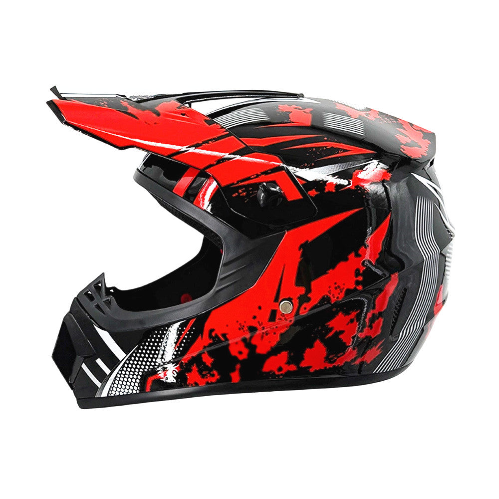 full-face motocross helmet with extended visor and reinforced chin guard Bowlift