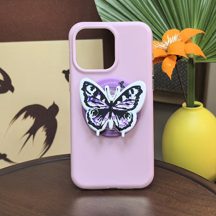 Butterfly-Themed Phone Grip Bowlift