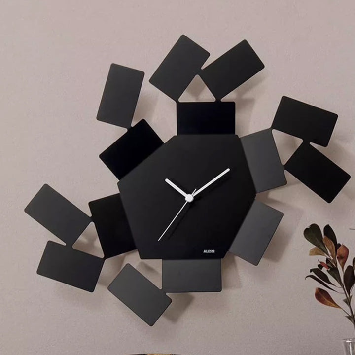 Abstract Geometric Wall Clock